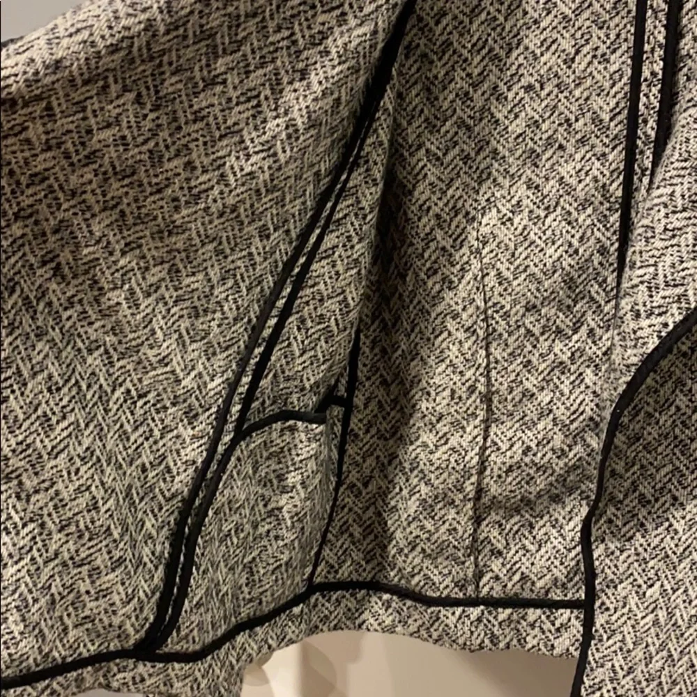 Gap Classic Tweed Wool Blend Open Front Blazer